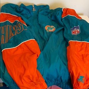 Starter Miami Dolphin jacket with hood